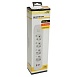 Удлинитель 4-местный c/з 3x1 мм2, 1,8 м, 250В, 10А, 2USB+1Type-C 2,4А, серия Home plus, белый STEKKER HM08-43-02 - фото
