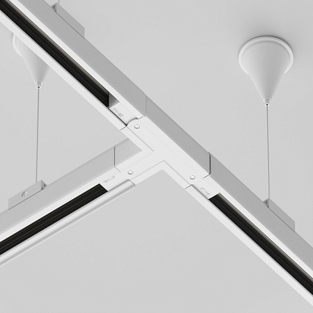 Коннектор Т-образный левый Trinity белый - фото