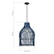 Светильник подвесной ST-Luce Черный/Синий E27 1*40W SL1513.403.01 - фото