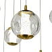 SL6520.303.20 Светильник подвесной ST-Luce латунь/прозрачный с пузырьками воздуха LED 1*100W 4000K HELMI - фото