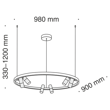 Подвесной светильник Maytoni MOD102PL-L42B - фото