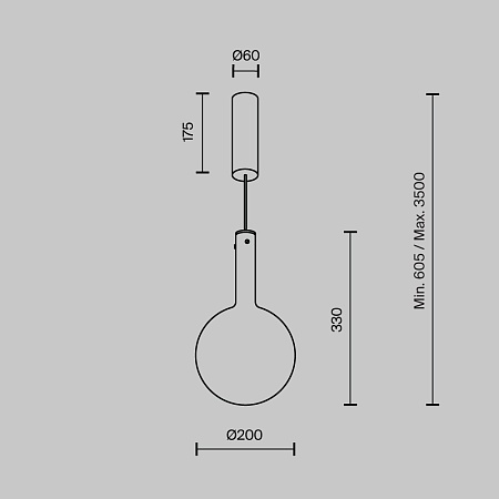 Подвесной светильник Maytoni Nebula MOD182PL-L4B3K - фото