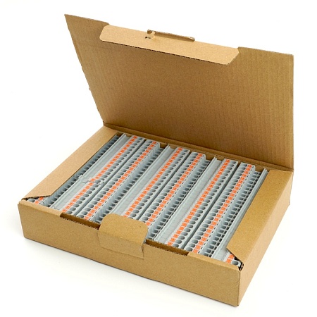 Зажим пружинный, 2-проводной проходной ЗНИ - 2,5 ,JXB PT 2,5, серый LD572-1-25 - фото