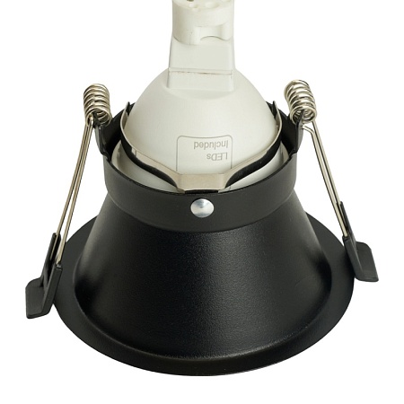 Светильник встраиваемый Feron DL3110 потолочный MR16 G5.3 черный - фото