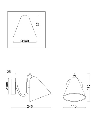 Настенный светильник (бра) Freya FR8001WL-01WG - фото