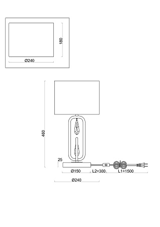 Настольный светильник Freya FR1007TL-01BS - фото