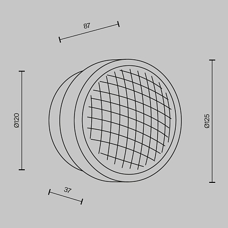 Настенный светильник (бра) Maytoni MOD493WL-L6BSK - фото