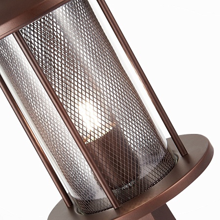 Светильник уличный наземный ST-Luce Темный кофе/Прозрачный, Темный кофе E27 1*60W SL080.405.01 - фото