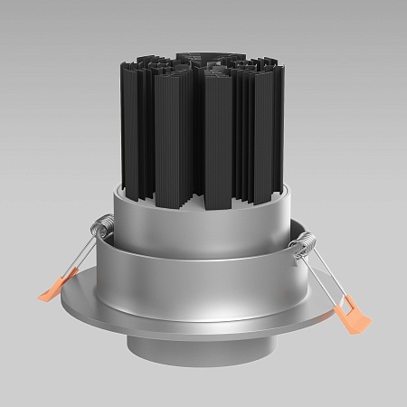 Встраиваемый светодиодный светильник с регулировкой угла освещения 9920 LED 15W 4200K серебро Elektrostandard - фото