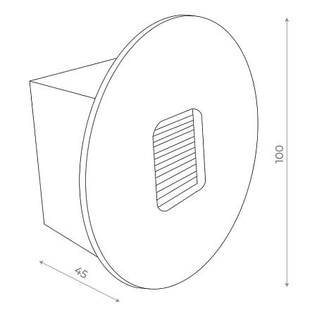 Светильник уличный настенный ST-Luce Черный LED 1*1W 4000K SL9501.401.01 - фото
