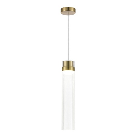 Светильник подвесной ST-Luce Латунь/Прозрачный LED 1*12W 4000K SL6236.303.01 - фото