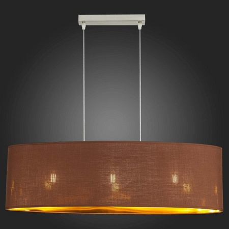 Светильник подвесной Никель/Золотистый, Коричневый E27 3*40W SLE300583-03 - фото
