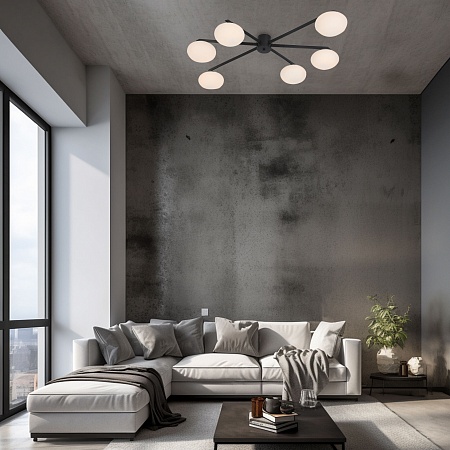 Потолочный светильник Eurosvet 70220/6 черный - фото