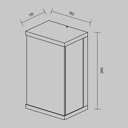 Настенный светильник (бра) Outdoor Baker Street O021WL-L10B3K - фото