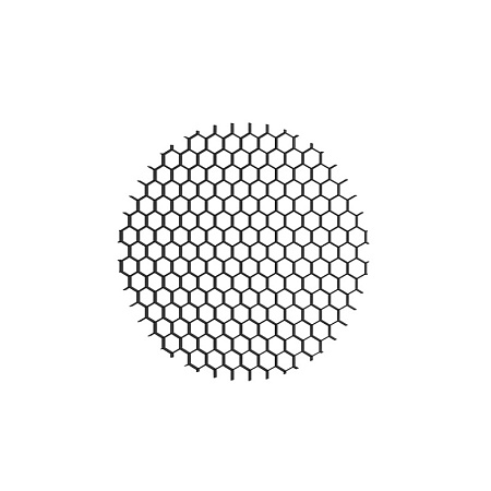 DK1500-BK Антибликовая решетка MR16, D50xH2mm, черная, алюминий - фото