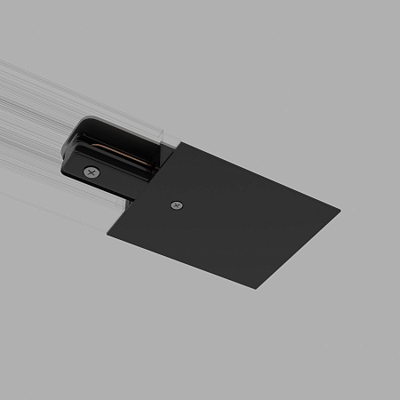 Ввод питания и заглушка торцевая для однофазного встраиваемого шинопровода черный TRPF-1-BK Elektrostandard - фото