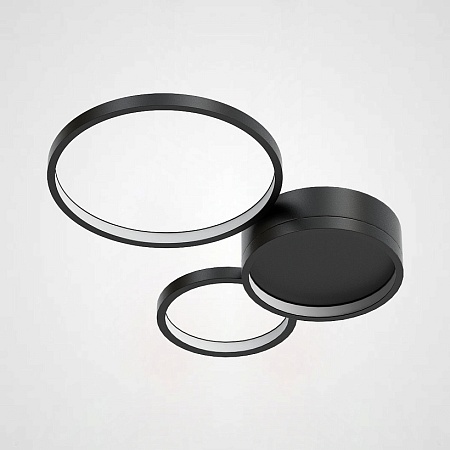 Потолочная Люстра В Виде Колец Twine 3 Rings Black Imperiumloft 204610-26 - фото