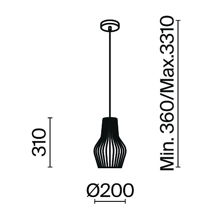 Подвесной светильник Maytoni MOD191PL-01W - фото