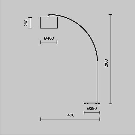 Напольный светильник (торшер) Maytoni Nevada Z328-FL-01-B - фото