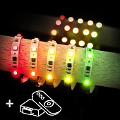 Комплект светодиодной ленты 12V 7,2W/м 30Led/м 5050 RW IP20 "Бегущая волна" RGB 5 м Set Led Strip 5050 5m 12V 30Led 7,2 W RW IP20