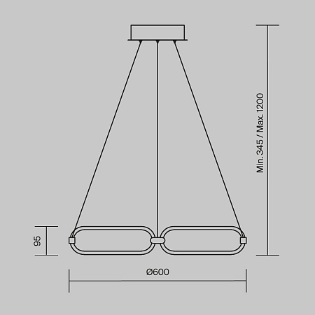 Подвесной светильник Maytoni Chain MOD017PL-L50MG - фото