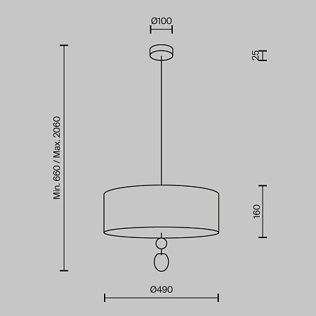 Подвесной светильник Maytoni MOD437PL-05B - фото