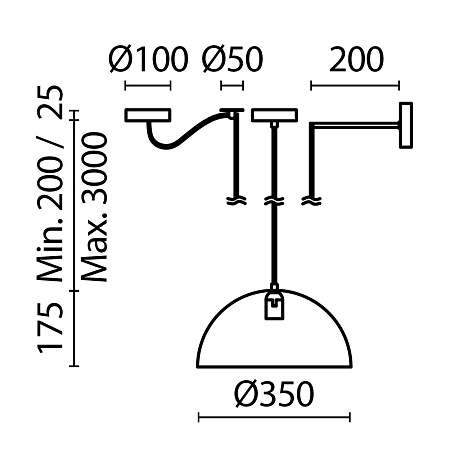 Подвесной светильник Maytoni Basic colors MOD168PL-01W - фото