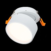 Встраиваемый поворотный светильник Белый LED 1*9W 3000K 720Lm Ra&gt;90 120° IP20 D85xH68 1 ST651.538.09