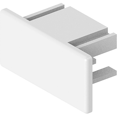 Заглушка пластиковая для шинопровода, белый, LD1013 - фото