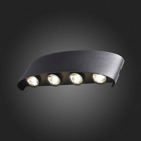 Светильник уличный настенный ST-Luce Черный кварцевый LED 8*1W 4000K SL089.401.08 - фото