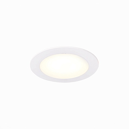 Св-к встр. Белый LED 1*6W 3000K 330Lm Ra80 110° IP20 D120xH8 90-265V ST209.538.06 - фото
