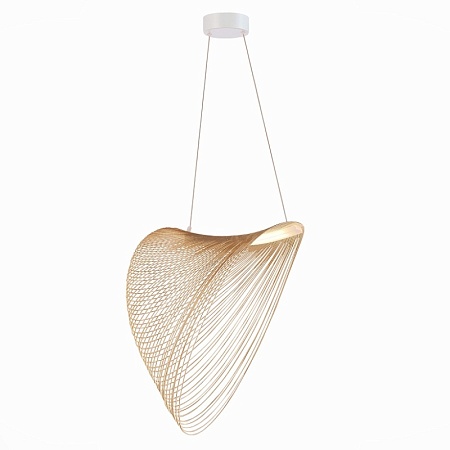 Светильник подвесной ST-Luce Белый/Древесный LED 1*24W 4000K SL6900.503.24 - фото