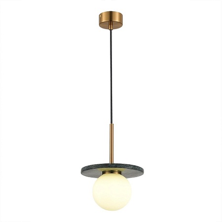 Светильник подвесной ST-Luce Латунь/Латунь, Зеленый G9 LED 1*5W 4000K SL1191.363.01 - фото