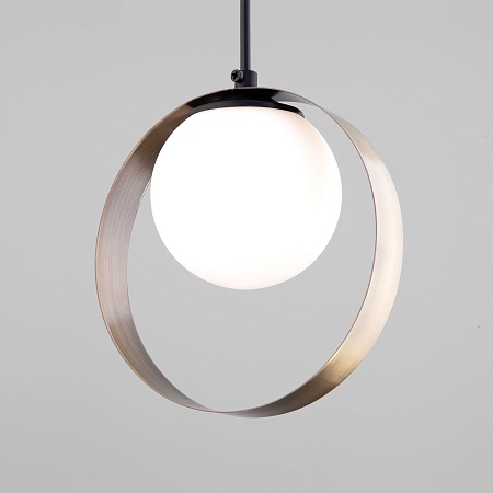 Подвесной акцентный светильник Eurosvet 50205/1 черный/бронза - фото