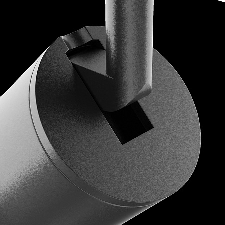 Трековая система Technical встраиваемая однофазная (220 Вольт) чёрная 300x300 TS-S-300-TR022-1-GU10-B