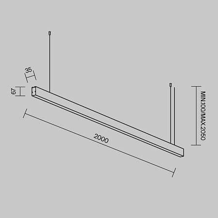 Линейный светильник Technical LL312012 - фото