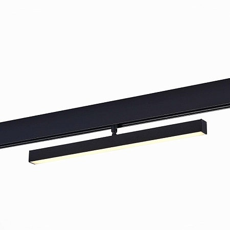 Магнитный трековый светильник Черный LED 1*12W 3000K 700Lm Ra>90 120° IP20 L405xW22,5xH ST802.436.12 - фото