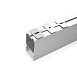 Профиль алюминиевый накладной/подвесной, с отсеком для БП, серебро, CAB267 - фото