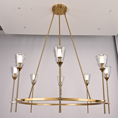 Люстра Torche De Verre Round Chandelier 8 Imperiumloft 75676-22 - фото