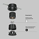 Встраиваемый светильник Technical Wise DL057-7W3K-B - фото