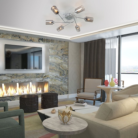 Потолочный светильник Eurosvet 30167/6 хром - фото