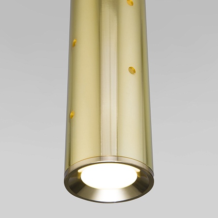 Подвесной светодиодный светильник 50214/1 LED золото Elektrostandard - фото