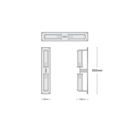 Настенный Светильник (Бра) Alouette Linear Sconce Imperiumloft 140565-26 - фото