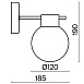 Настенный светильник (бра) Freya FR5233WL-01BS - фото