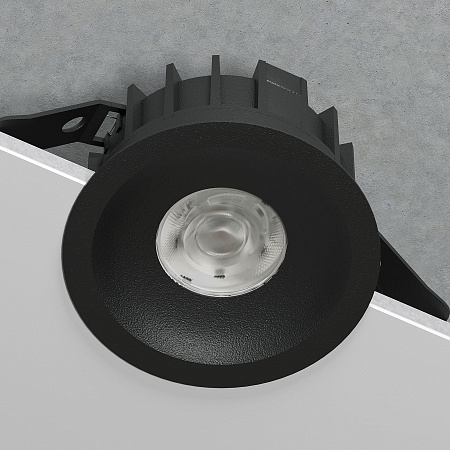 Светильник встраиваемый светодиодный Combi 20W 4000K черный 25069/LED Elektrostandard - фото