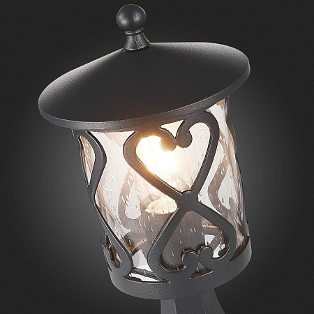 Светильник уличный наземный ST-Luce Черный/Черный, Прозрачный E27 1*60W SL085.405.01 - фото