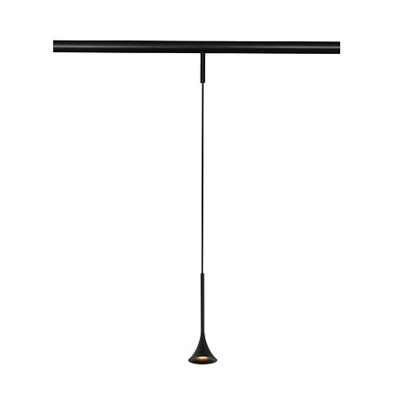 Магнитный трековый светильник Черный LED 1*5W 3000K Lm Ra>90 IP20 D70xH225 24V ST688.436.05 - фото