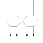 Подвесной Светильник Via Wireflow Polyhedral 4 Lineal Pendant Light Imperiumloft 144326-22
