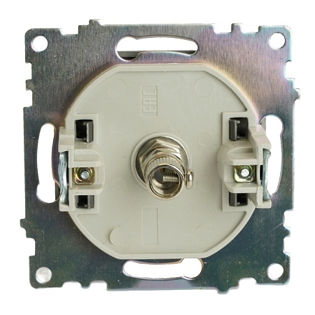 Розетка телевизионная 1-местная (механизм), 75 Ом, 5-862МГц, серия Катрин, графит, GLS00-7108-06 - фото