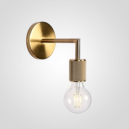 Бра Rh Utilitaire Single Sconce Brass Imperiumloft 123285-22 - фото